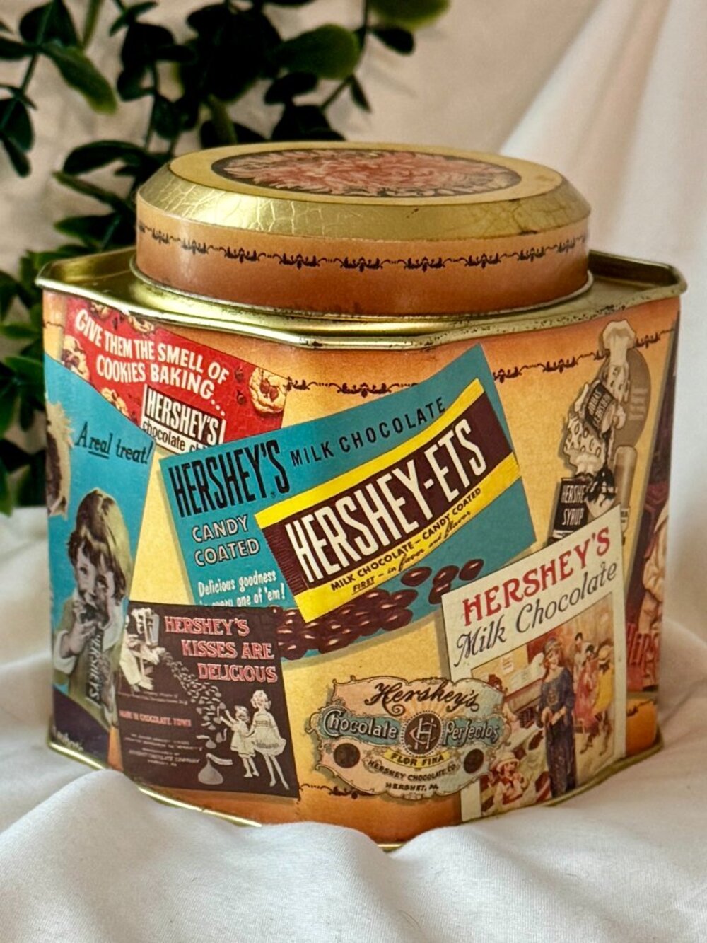 Vintage 1995 Hershey's Chocolate Tin Canister - Vintage Edition #3 Collectible